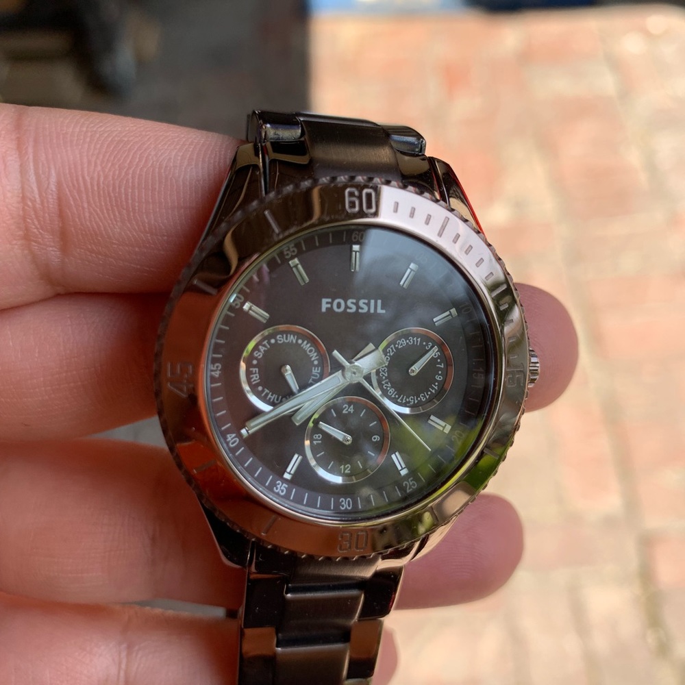 Fossil chocolate brown watch